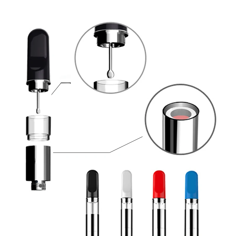 
Free Shipping Build-in Dab Tool With Creative Quartz Coil Vape Airis Quaser Atomizer Glass Tank 510 Thread Wax Cartridges 