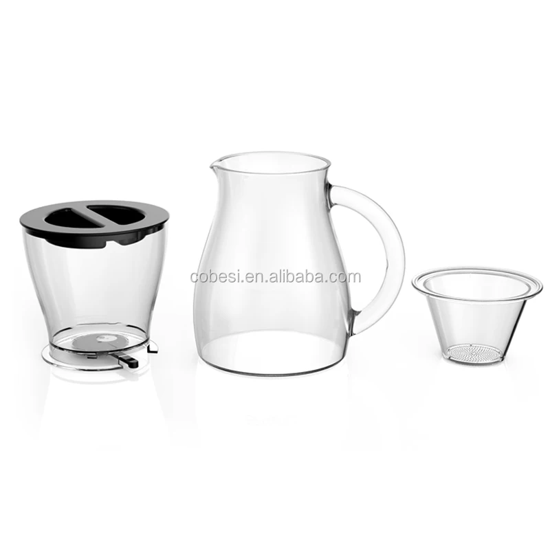 1.4L Hand Made Quick Glass Cold Brew Coffee Maker For Espresso
