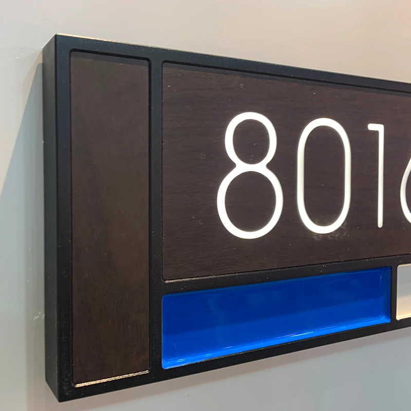Manufacture supply 3d  hotel room number acrylic signs