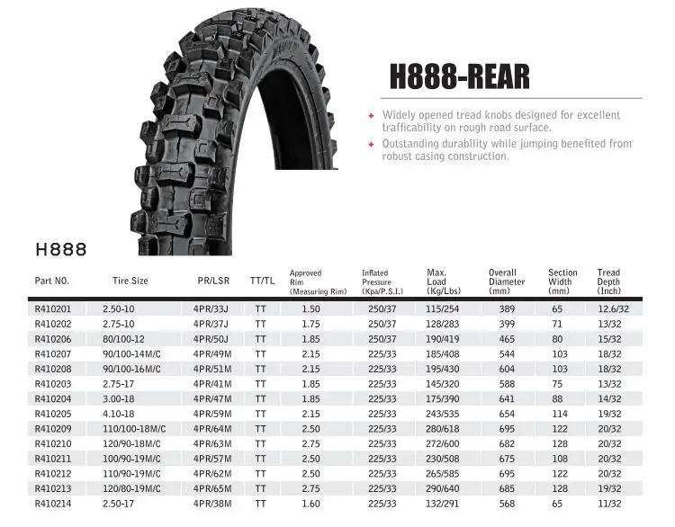 Arisun brand H888 rear off the road  3.00-18 motorcycle tyre mrf cordial motorcycle tyre price