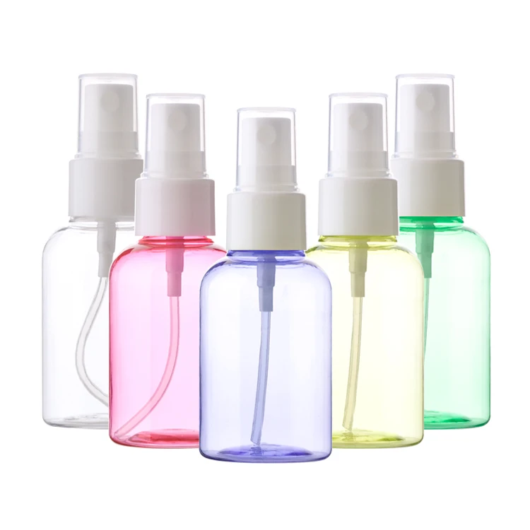 PET cosmetic plastic bottle 50ml travel bottle set mini spray bottle