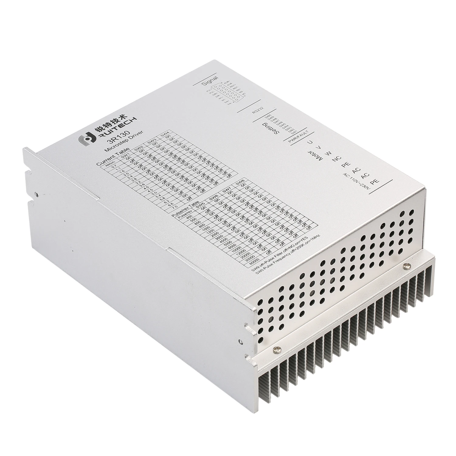 Digital 3 phase stepper motor driver 110-230V DC for nema 42 nema 52 stepper motor