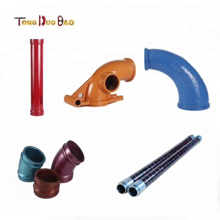 DN 125 4.5mm 5mm 7.1mm 8mm 9mm 3m St52 Concrete Pump Delivery conveying Pipe