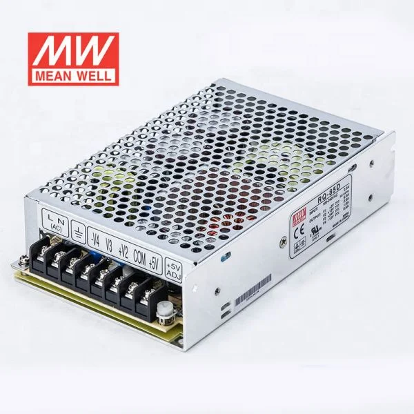 RQ-85D 85W 5V/12V/24V/-12V Withstand 5G vibration test Original Mean well Quad Output Switching  Power Supply