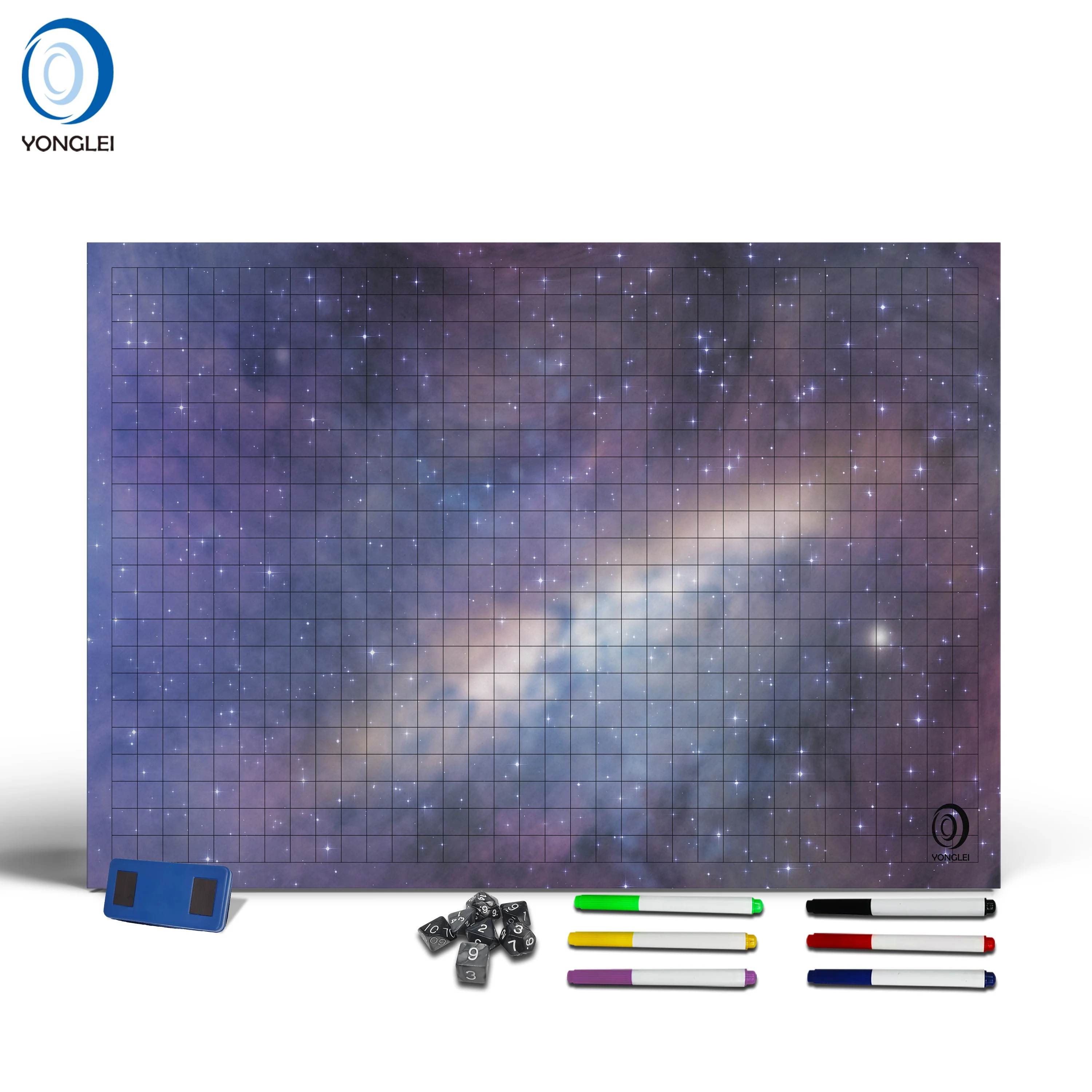 2.3-1A2 Easy erasable dry erase grid mat wargame battle mat