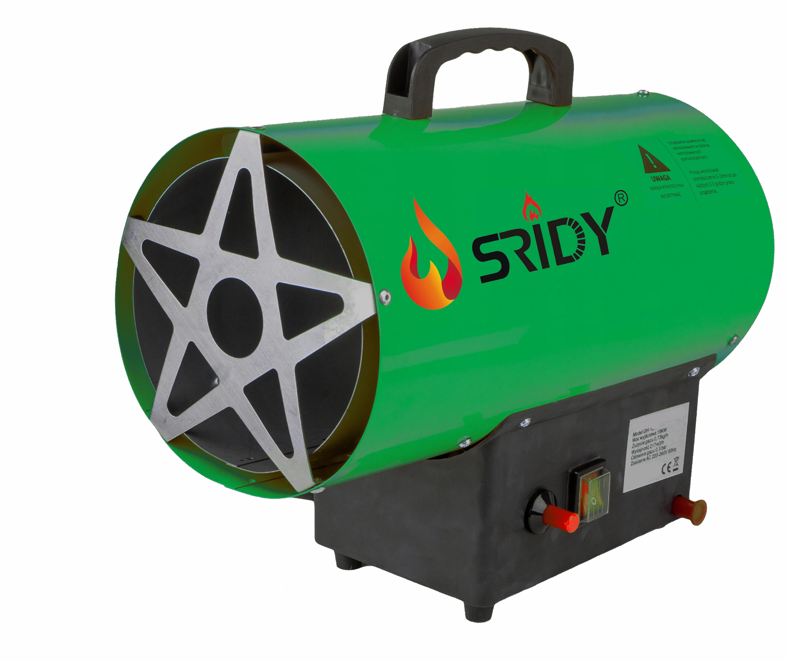 Sridy portable gas room industrial fan heater