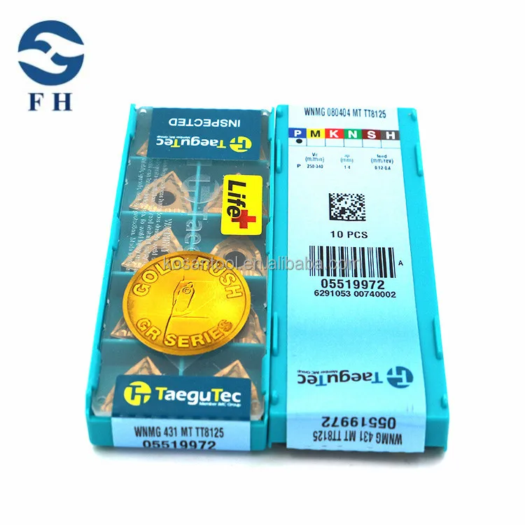 Taegutec insert carbide insert Taegutec tuning tools WNMG080404 MT TT8125