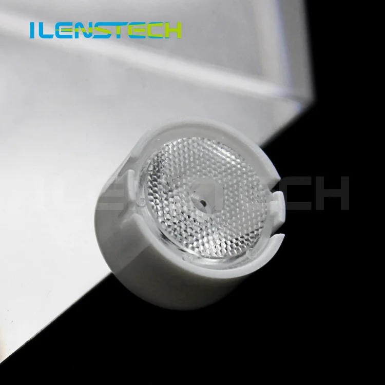 Ilenstech optical pmma 13mm led lens 30 degree with smd 3535 led white /black holder mold injection lenses