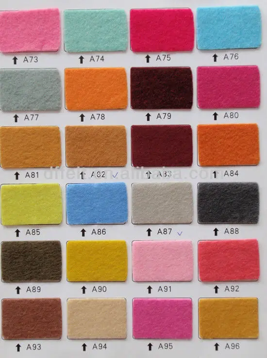 Color Polyester felt 1mm