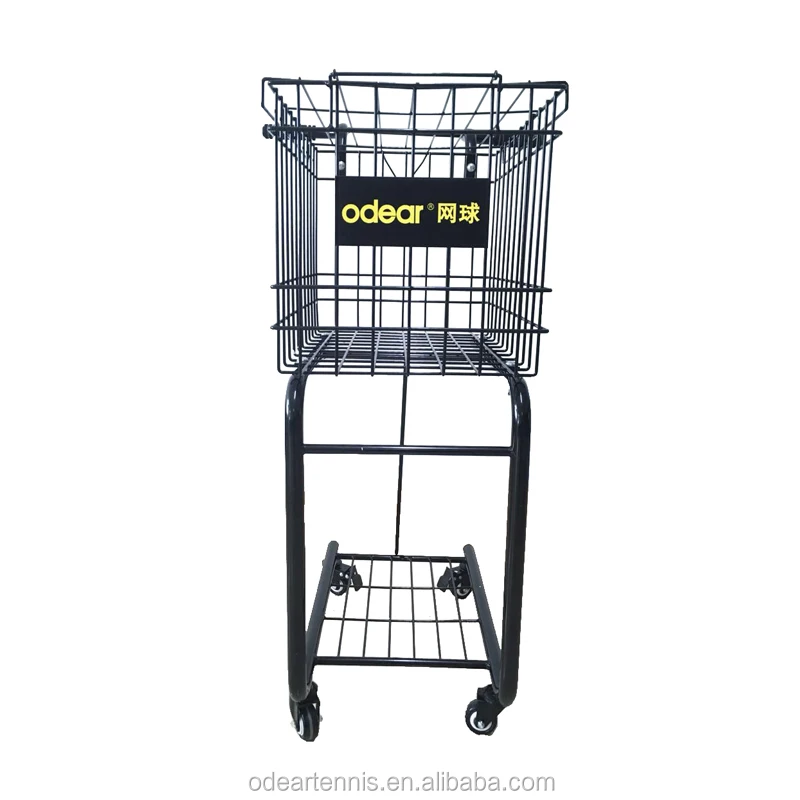 2019 metal tennis ball coah storage cart with four wheels