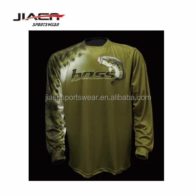 sublimation custom wholesale tournament fishing shirts with uv protection