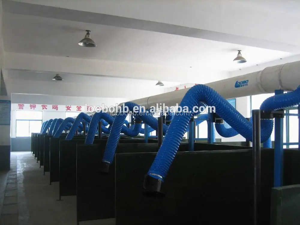 fume extraction arm and flexible welding smoke suction arm/air exhaust hood