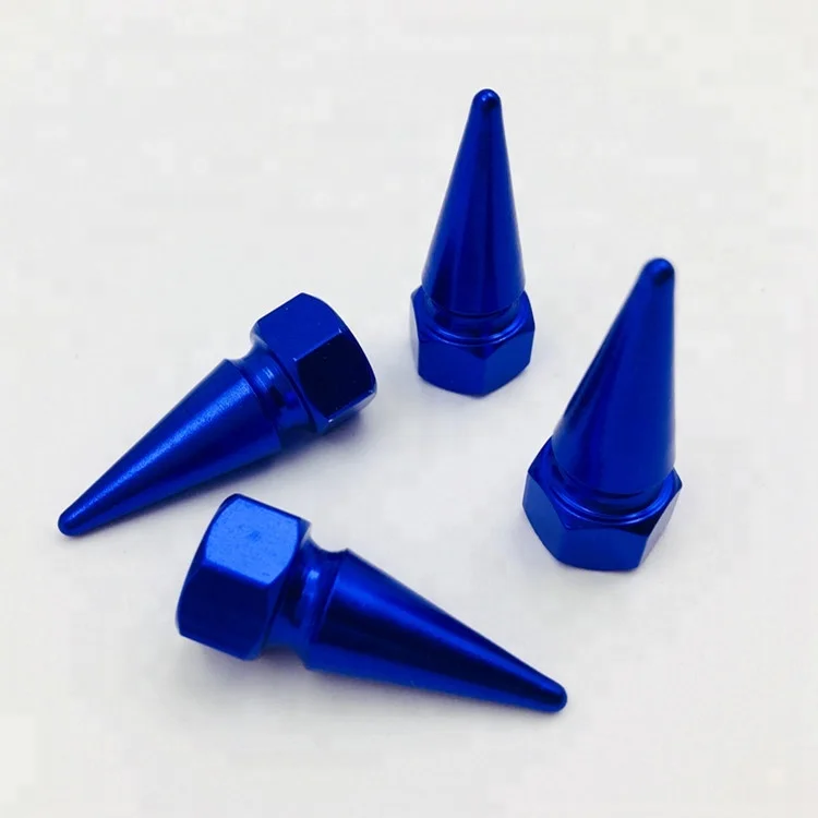 4x Car Truck Aluminum Tire Rim Valve Stems Wheel Tyre Air Caps Dust Cover Black