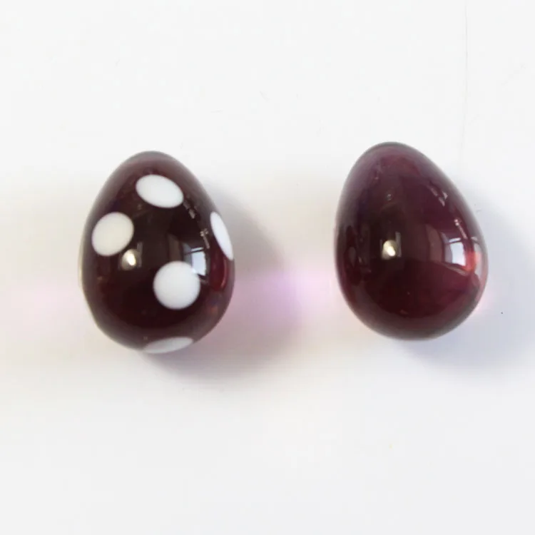 mixed decorative lampwork glass easter egg