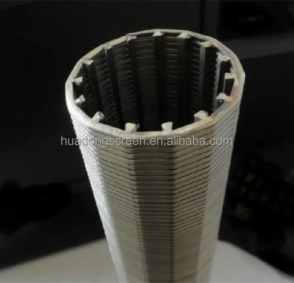 Stainless Steel Mesh Cylindrical Filter Pipe/V Wire Water Well Screen From Manufacture