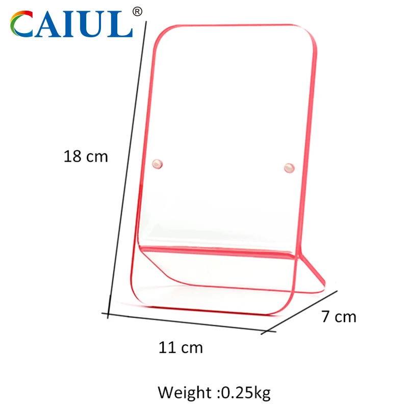 Magnetic picture frame block solid 4x6 Clear acrylic Standing Photo Frame