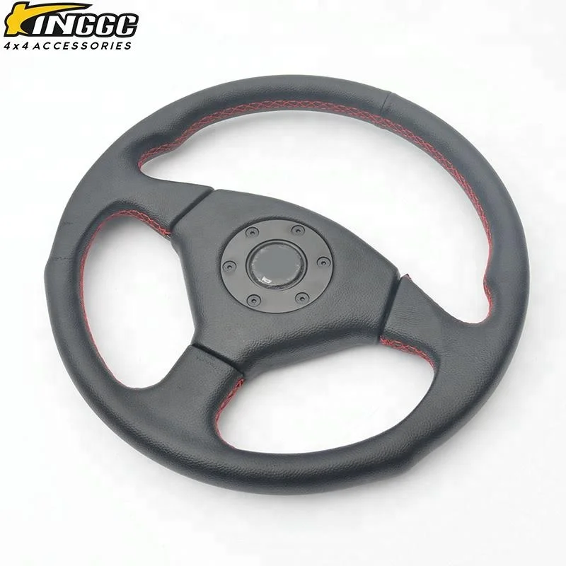 black universal truck classic steering wheel racing 350mm