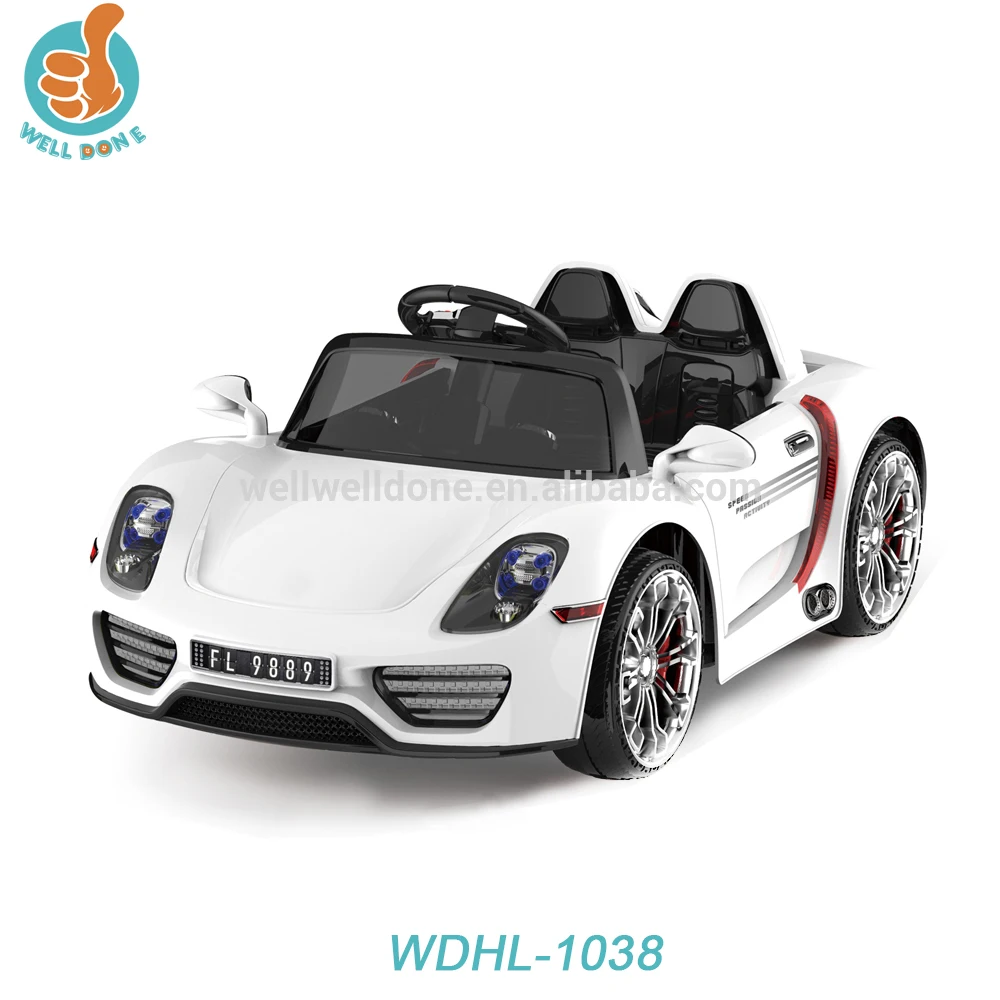 Fashion baby ride on toy car with car battery 12v remote control LED light Mp3 port 2.4G R/C WDHL-1038