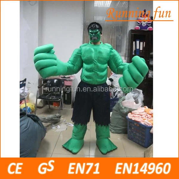 Running Fun CE Green Giant mascot costume For Adults Christmas Halloween Outfit Fancy Dress Suit