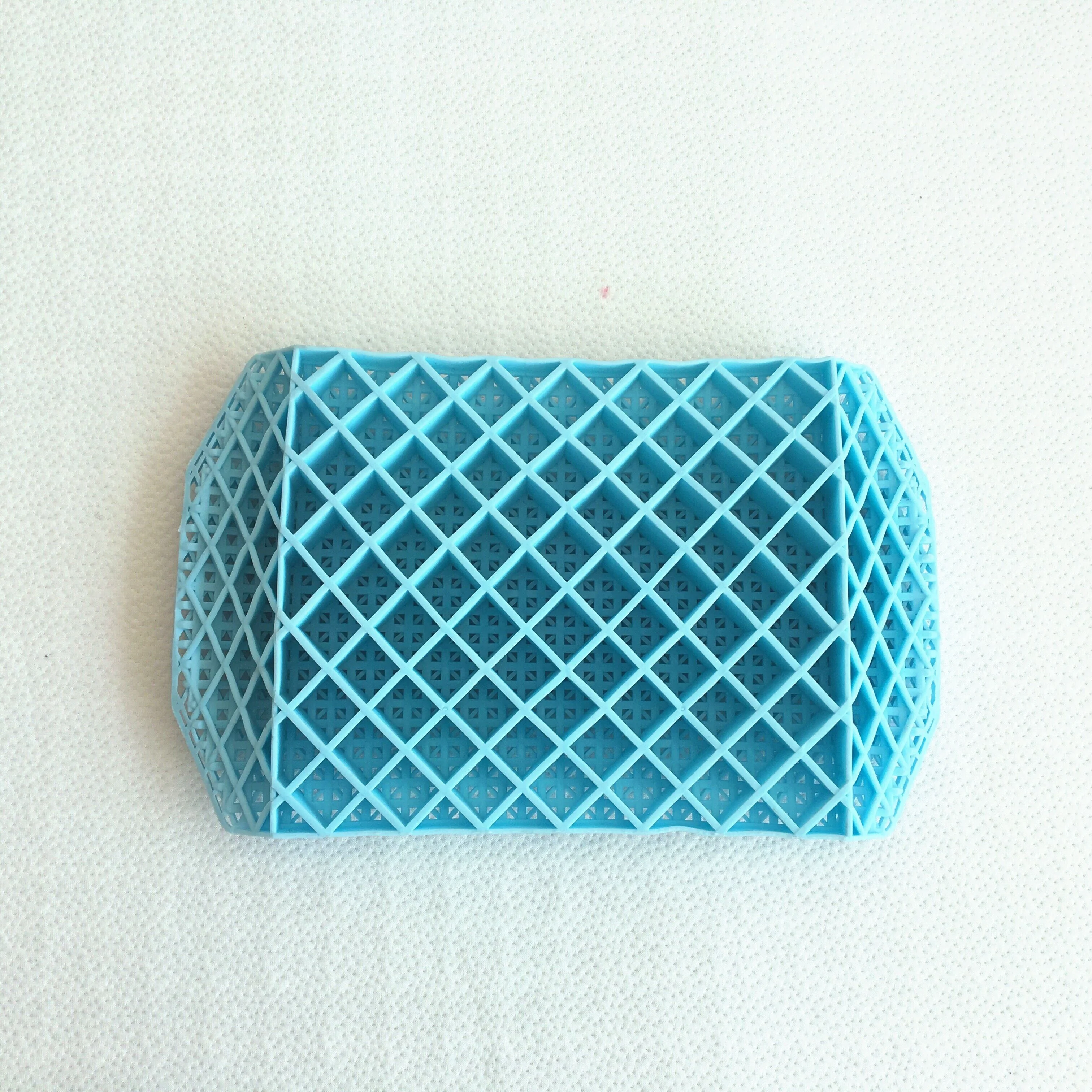 Good Quality Breathable TPE Cushion Super Soft Egg Gel Chair Back Cushion Health Care 100% Polyester Crocheted with Cover Black