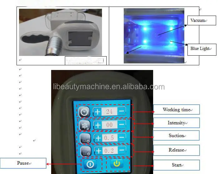 Vacuum lipo cavitation rf laser slim machine 2 cryo handle fat freeze portable