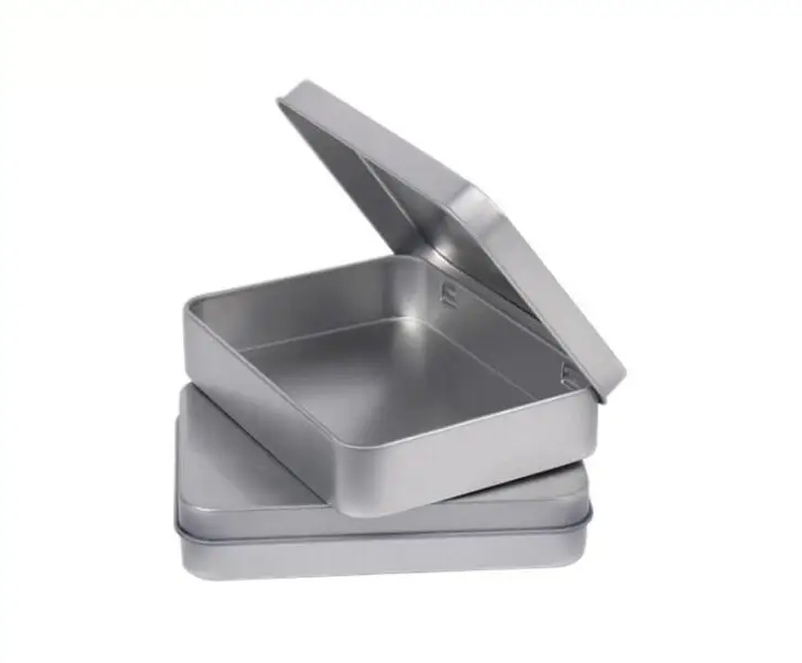rectangle plain tin box usb metal case