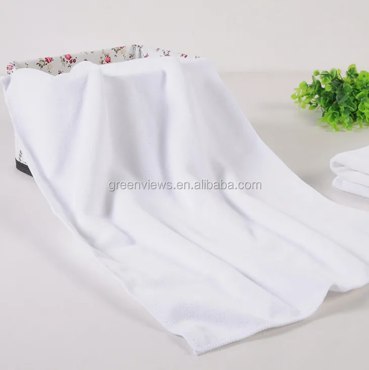 
80 polyester 20 polyamide microfiber towel bamboo microfiber hand towel white plush 400gsm microfiber towel 
