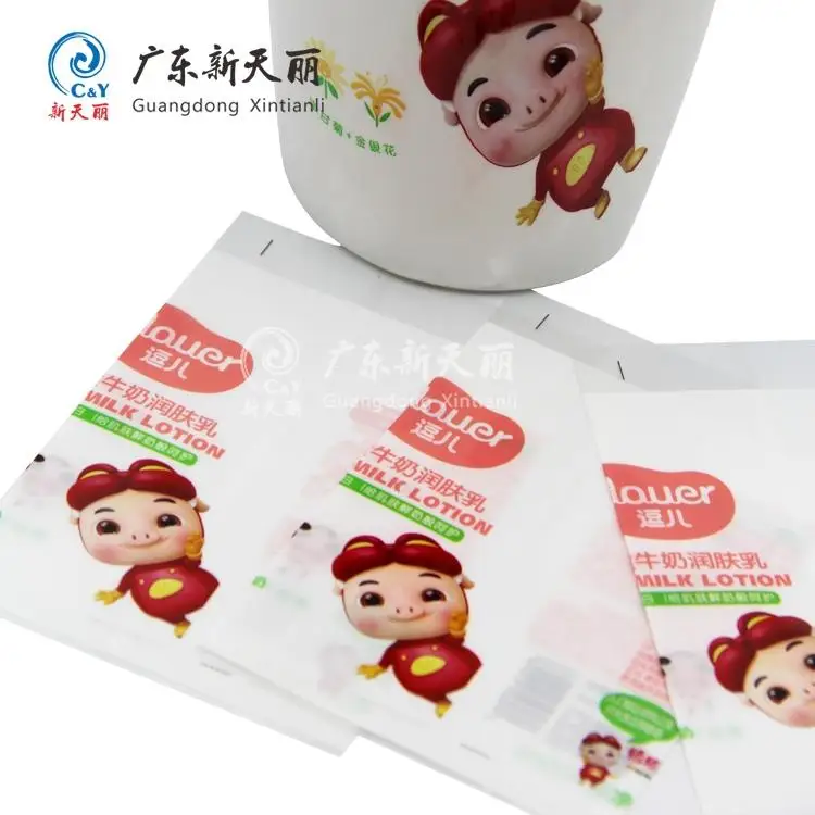 China factory water shampoo bottle packaging pvc pet shrink sleeve film customized printing translucent plastic shrink label