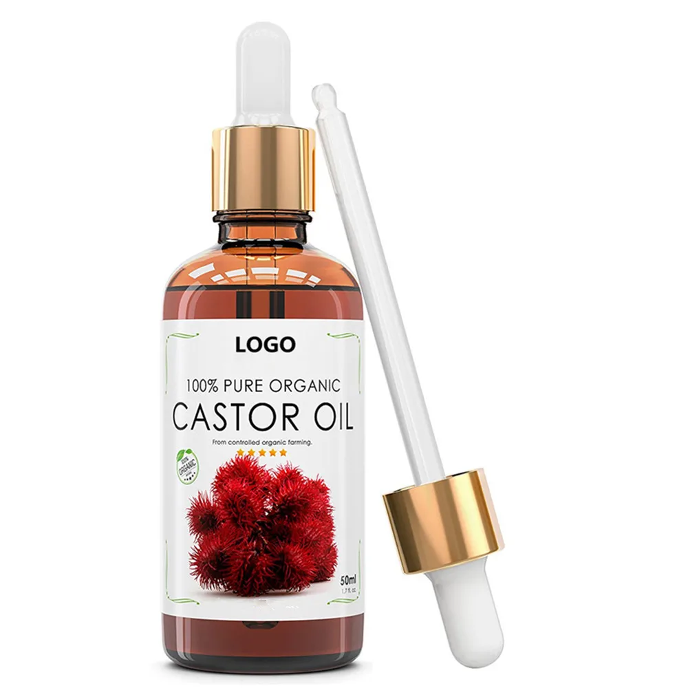 OEM bulk supplier private label plant seed organic castor oil for hair
