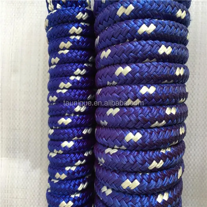 Blue nylon double braided rope dock line 10mm*6m