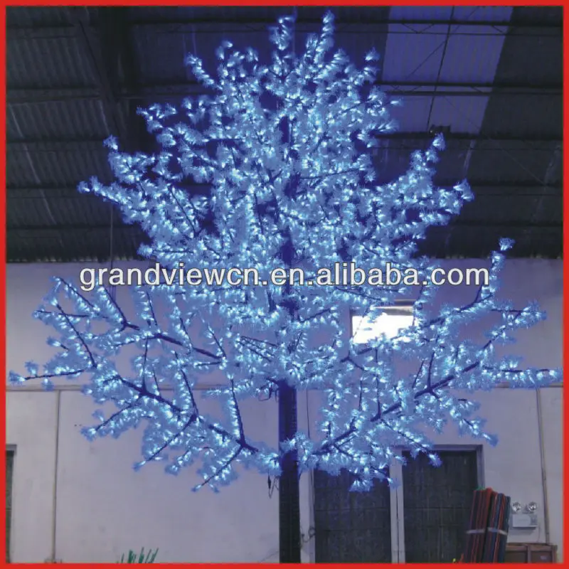 Custom design big decoration Light up cherry Trees for wedding blue colour