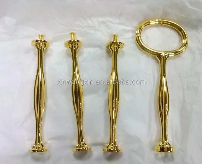 3 Tier Shiny Gold Stand for Wedding Cake