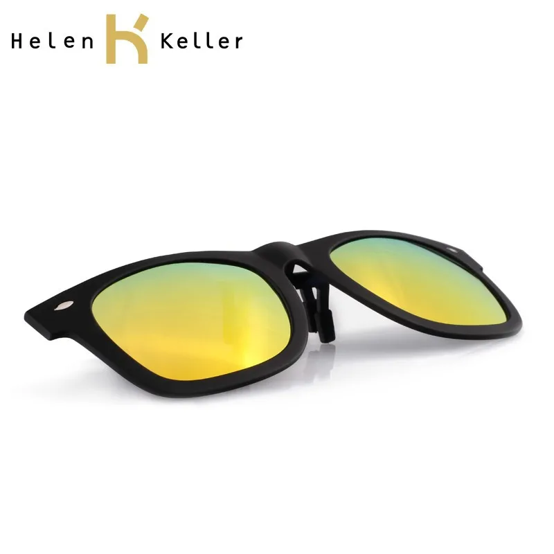 
Helen Keller Fashion Polarized Sunglasses Clip On glasses For Colorful Choice 