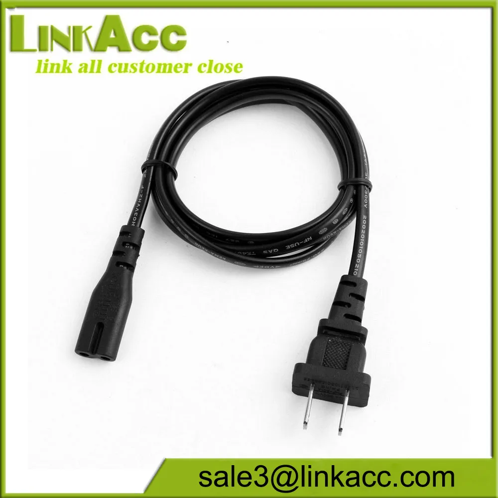 2-Prong AC Power Cord Cable Lead For HP Deskjet Printer Scanjet Scanner Adapter