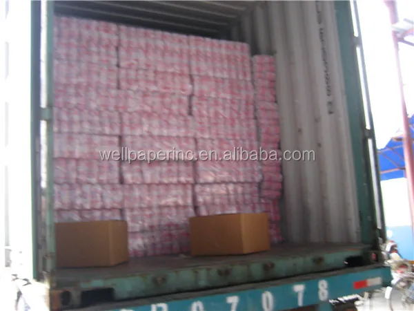 Easy Soluble in water Embossing Standard Toilet Tissue Paper Roll for USA Market from China supplier