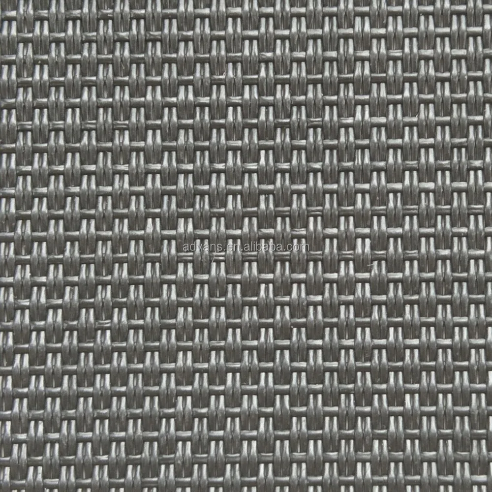 2*1 Weave Red sun bed Beach Chair Outdoor Furnitures Vinyl PVC Coated Polyester Mesh fabric