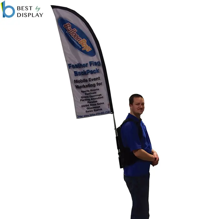 Backpack Flying Banner Flag Walking Banner Display Advertising Backpack
