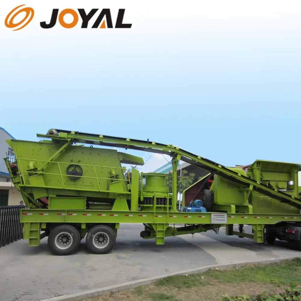 Joyal crushing plant cone mobile crusher reduces the cost of material transportation
