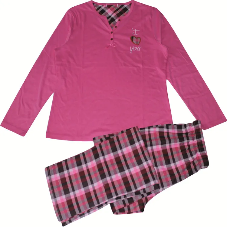 Factory women cotton +polyester wholesale pyjamas turkey pijamas