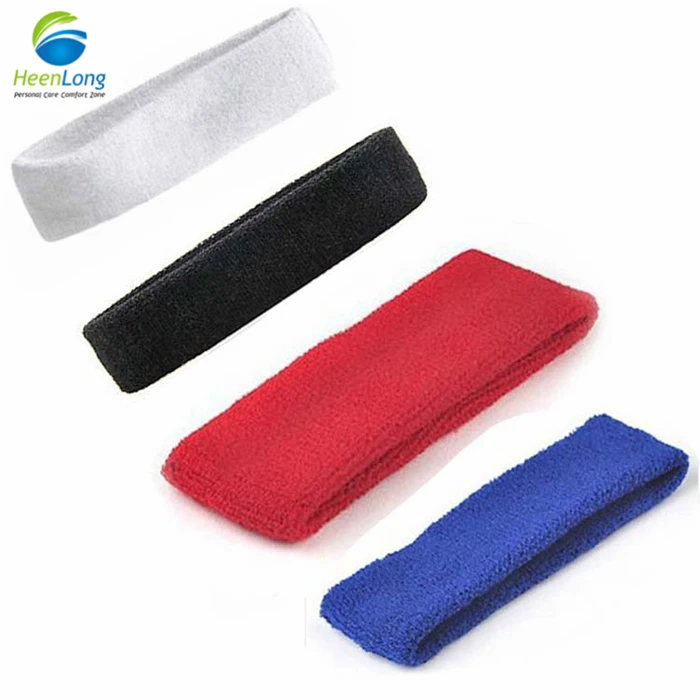 High Quality Terry Towel Sport Headband/Head Band With Embroidery Logo