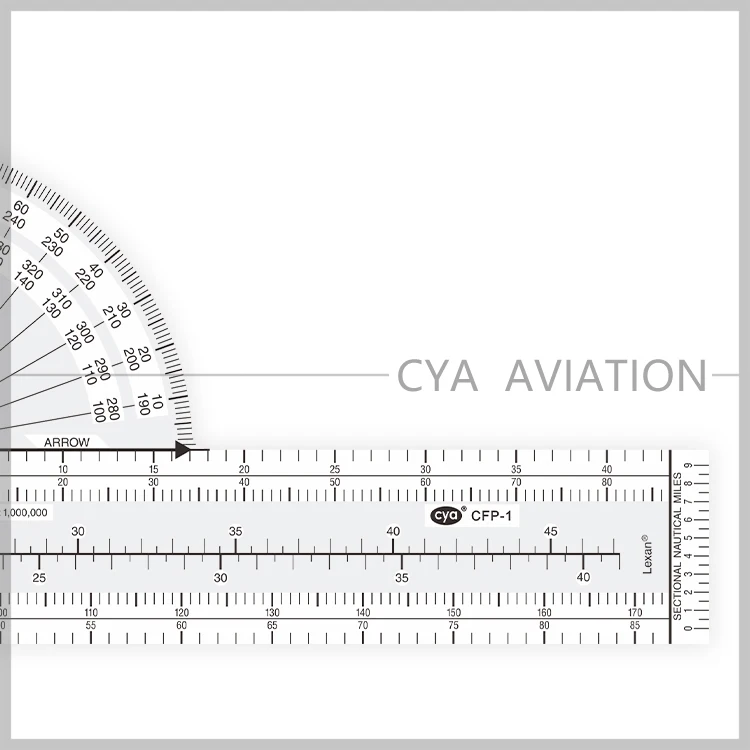 Ultimate Flight Plotter for pilot flight training with Nautical Statute Conversion for VFR nautical Charts CFP-1