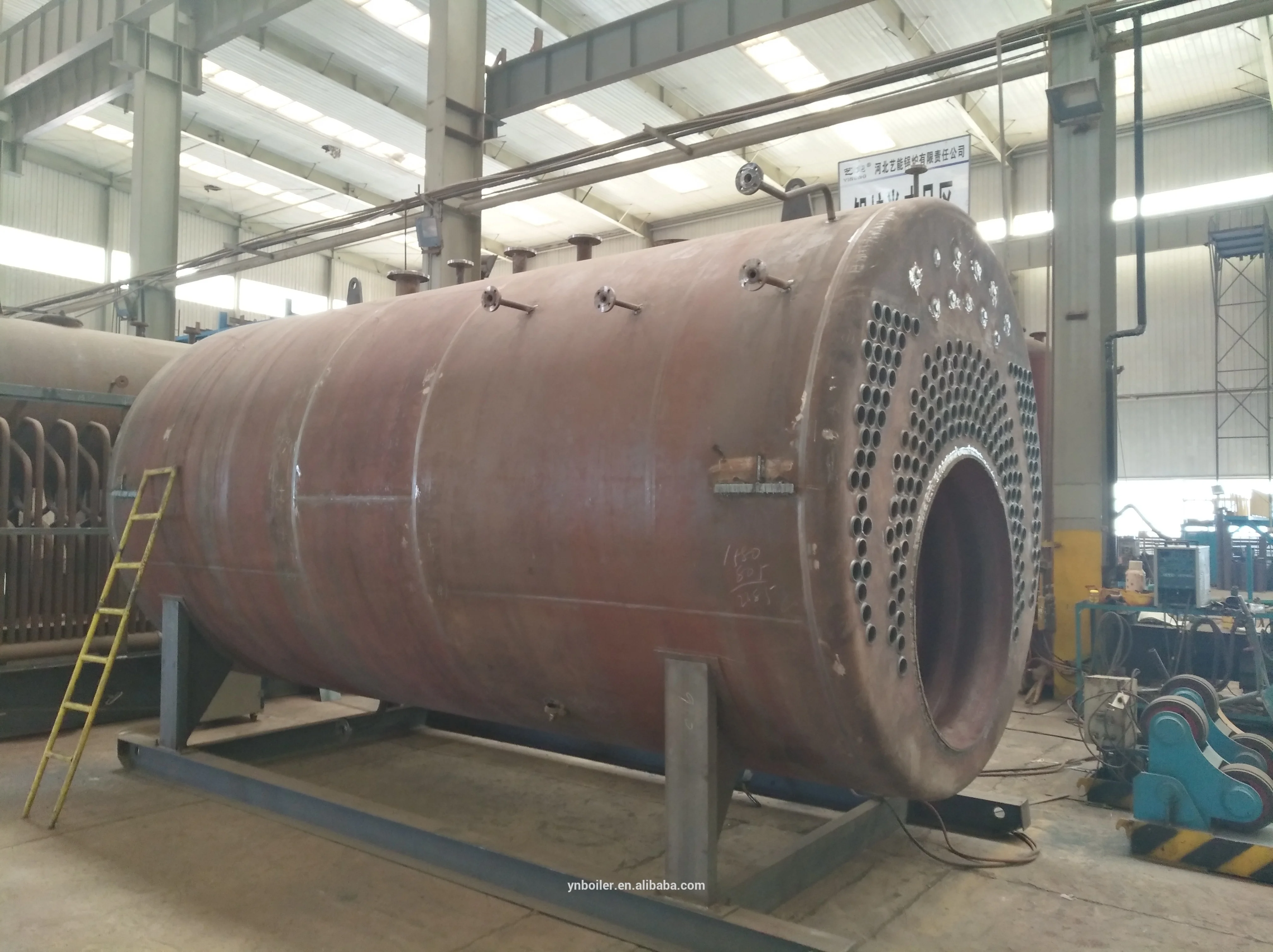 10 ton Riello burner natural gas steam boiler for food industry