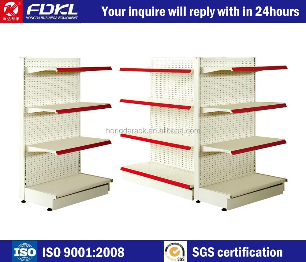 Customized Supermarket Equipments Grocery pharmacy Rack Shop Display Shelf Market factory directly sale