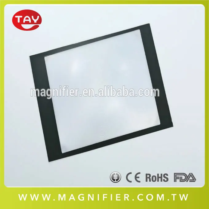 Plastic magnifying sheet A4 size big PVC magnifier fresnel lens