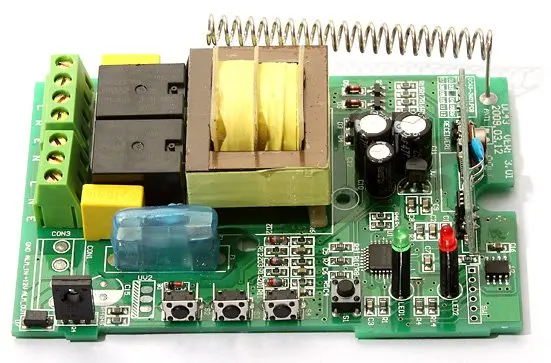 Control board for AC tubular motor