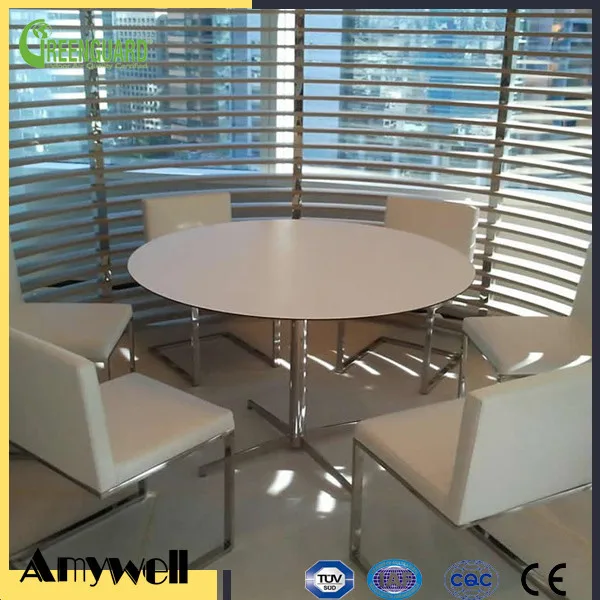 Amywell CNC customized  waterproof formica hpl round counter tops