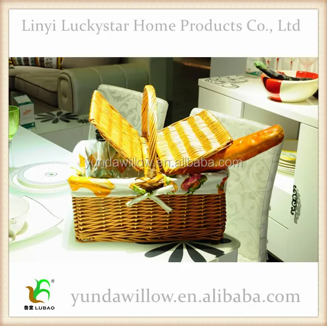 Одноразовые Плетеные Пикник Хранения Корзина Пуста Корзина