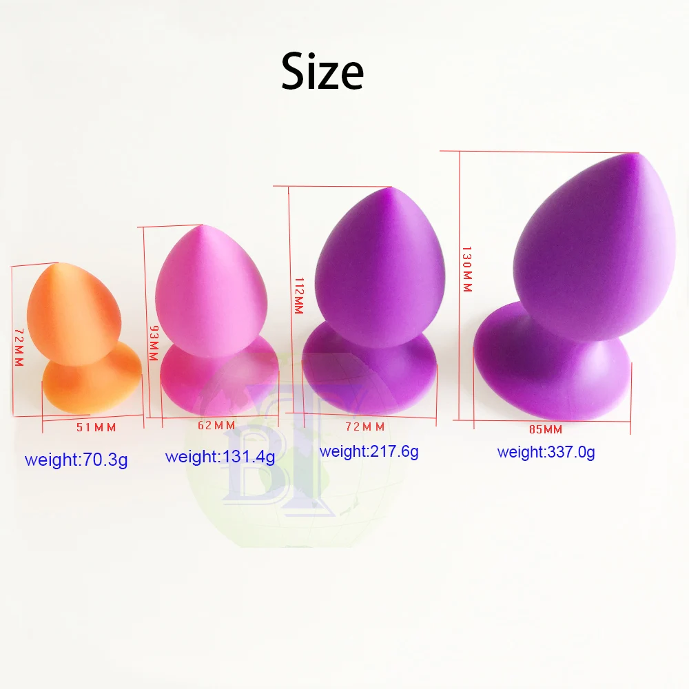 Direct factory huge silicone butt plug hot anal vibrator toys custom butt plug