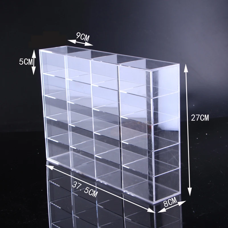 Clear Acrylic plexiglass model car display box rack  jewelry display box