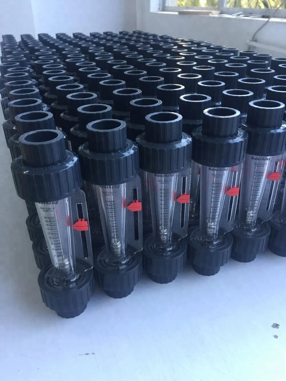 different size plastic tube metal float flow meter rotameter for water